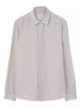 Рубашка в полоску Xacus, коричневый