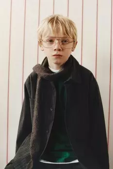 Рубашка в полоску ZARA, серый