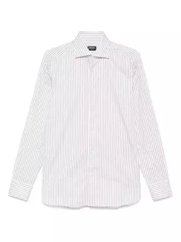 Рубашка в полоску Zegna, белый
