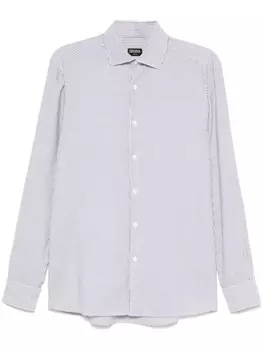 Рубашка в полоску Zegna, синий