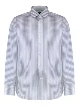 Рубашка в полоску Zegna, синий