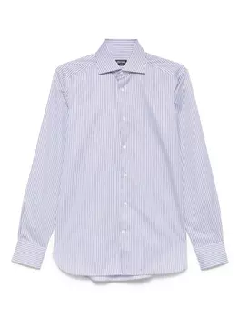 Рубашка в полоску Zegna, синий