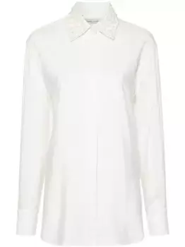 Рубашка в рубчик GOLDEN GOOSE, нейтральный