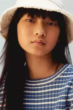 Рубашка в рубчик H&M, белый