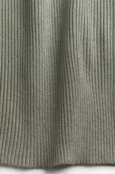 Рубашка в рубчик H&M, зеленый