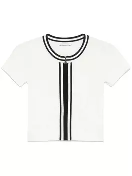 Рубашка в рубчик Patrizia Pepe, белый