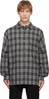 Рубашка в серую клетку WOOYOUNGMI