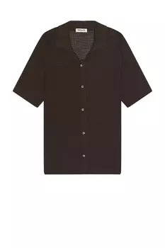 Рубашка в сетку bowler Rolla'S, коричневый