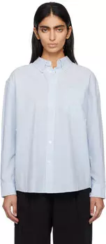 Рубашка в сине-серую полоску Dunst