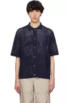 Рубашка в синюю клетку WOOYOUNGMI