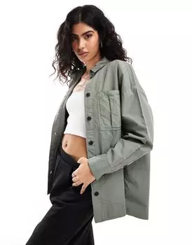 Рубашка в стиле серого шалфея ASOS DESIGN