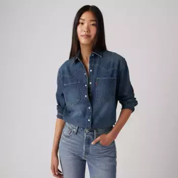 Рубашка в стиле вестерн Теодора Levi's, цвет Verified Vintage Top - Medium Wash