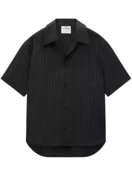 Рубашка в тонкую полоску Courrges, черный