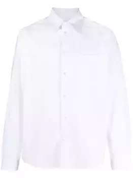 Рубашка в тонкую полоску MM6 Maison Margiela, белый