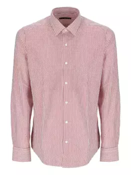 Рубашка в тонкую полоску RAF MOORE, красный