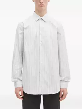 Рубашка в тонкую полоску с длинными рукавами Paul Smith, белый