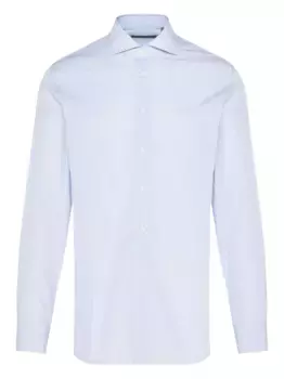Рубашка в тонкую полоску с длинными рукавами Corneliani, синий