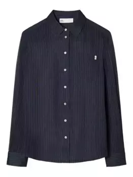 Рубашка в тонкую полоску Tory Burch, синий