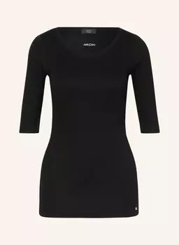 Рубашка в тонкую рубчику Marc Cain, черный