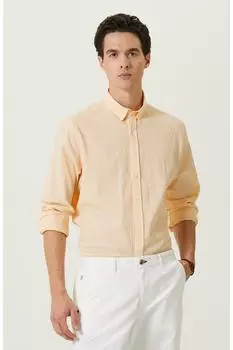 Рубашка в желто-белую полоску Network, желтый