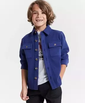 Рубашка вафельной вязки для маленьких и больших мальчиков Epic Threads, синий