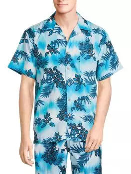 Рубашка Waikiki Tropical Camp Trunks Surf + Swim, цвет Carribean