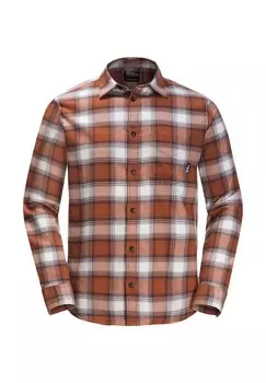 Рубашка WANDERWEG Jack Wolfskin, коричневый