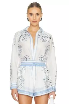 Рубашка ванессы Shani Shemer, голубой