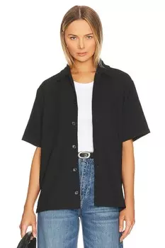 Рубашка WAO Ribbed Knit Camp, черный