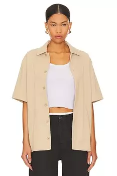 Рубашка WAO Ribbed Knit Camp, загар