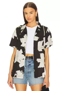 Рубашка WAO The Camp, цвет Black White Floral