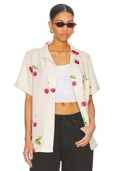 Рубашка WAO The Camp, цвет off white & red