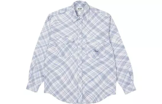 Рубашка Warp Check PALACE, синий