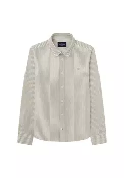 Рубашка WASHED OX TICKING STR Hackett London, зеленый