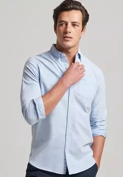 Рубашка WASHED OXFORD Superdry, цвет classic blue oxford