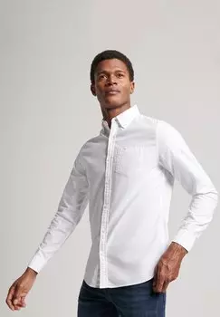 Рубашка Washed Oxford Superdry, цвет optic