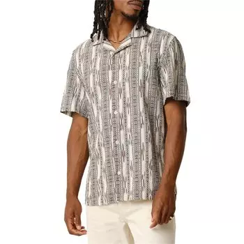 Рубашка Wax London Didcot Short-Sleeve, цвет Grey/Ecru