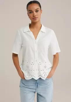 Рубашка WE Fashion, белый