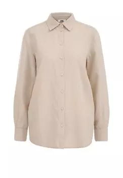 Рубашка WE Fashion, бежевая