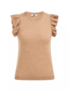 Рубашка WE Fashion, бежевый