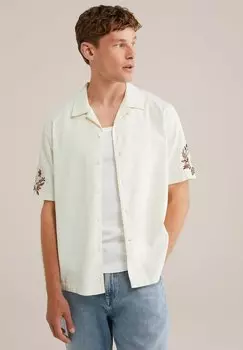 Рубашка WE Fashion, бежевый