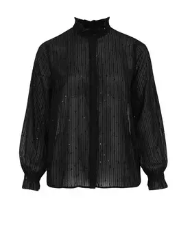 Рубашка WE Fashion Blouse, черный