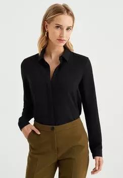 Рубашка WE Fashion, черная