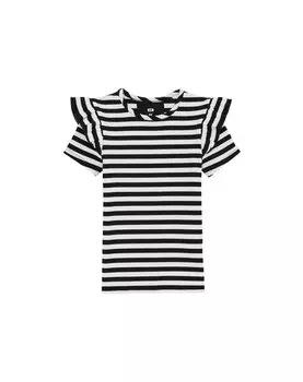 Рубашка WE Fashion, черный/белый