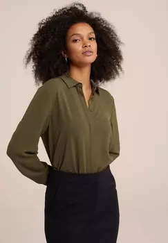 Рубашка WE Fashion, хаки