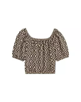 Рубашка WE Fashion, коричневый