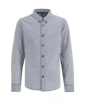 Рубашка WE Fashion Regular fit Button Up, серый