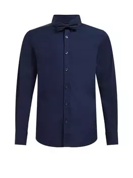 Рубашка WE Fashion Regular fit Button Up, темно-синий