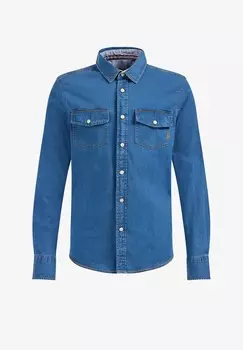 Рубашка WE Fashion, синий