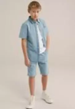 Рубашка We Fashion, синий